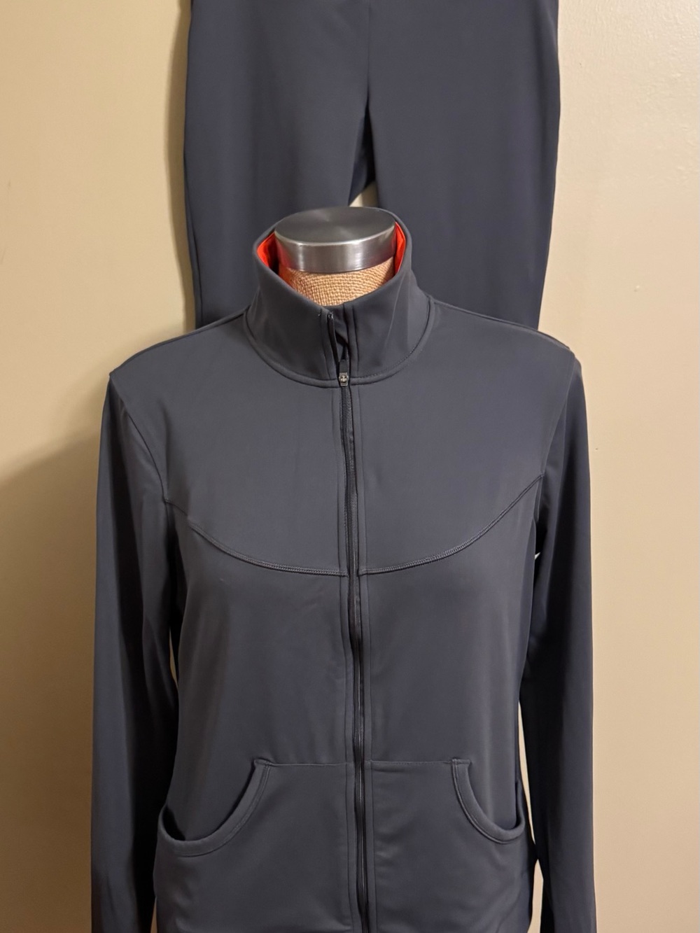 Victoria's Secret Charcoal Jacket with Orange Lining